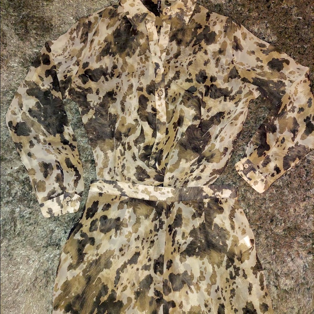 Cow Print Long Sleeve +  Cow Print Pants